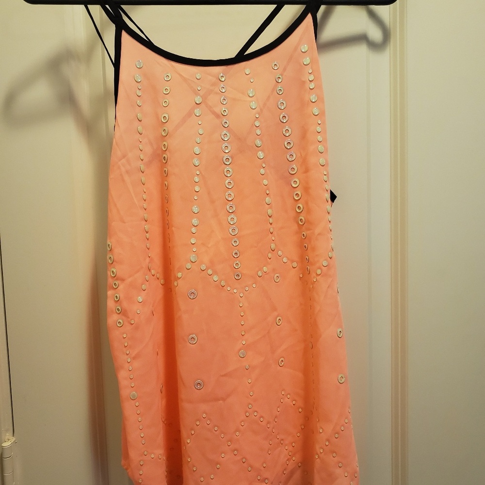 Neon Pink Detailed Tank